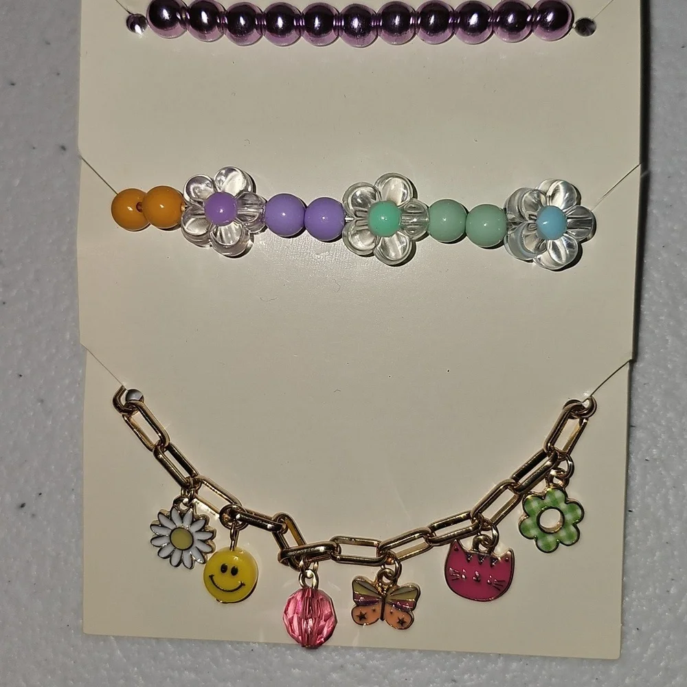 Cat & Jack 3 Piece Girl's Bracelet Set New